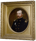EXQUISITELY BEAUTIFUL LARGE 1862 DATED PORTRAIT OF AN UNKNOWN UNION LIEUTENANT COLONEL