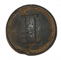 CONFEDERATE PEWTER BLOCK-I INFANTRY BUTTON FROM LEE’S HEADQUARTERS MUSEUM