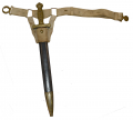 AMES MODEL 1832 SHORT SWORD WITH SCABBARD AND BELT