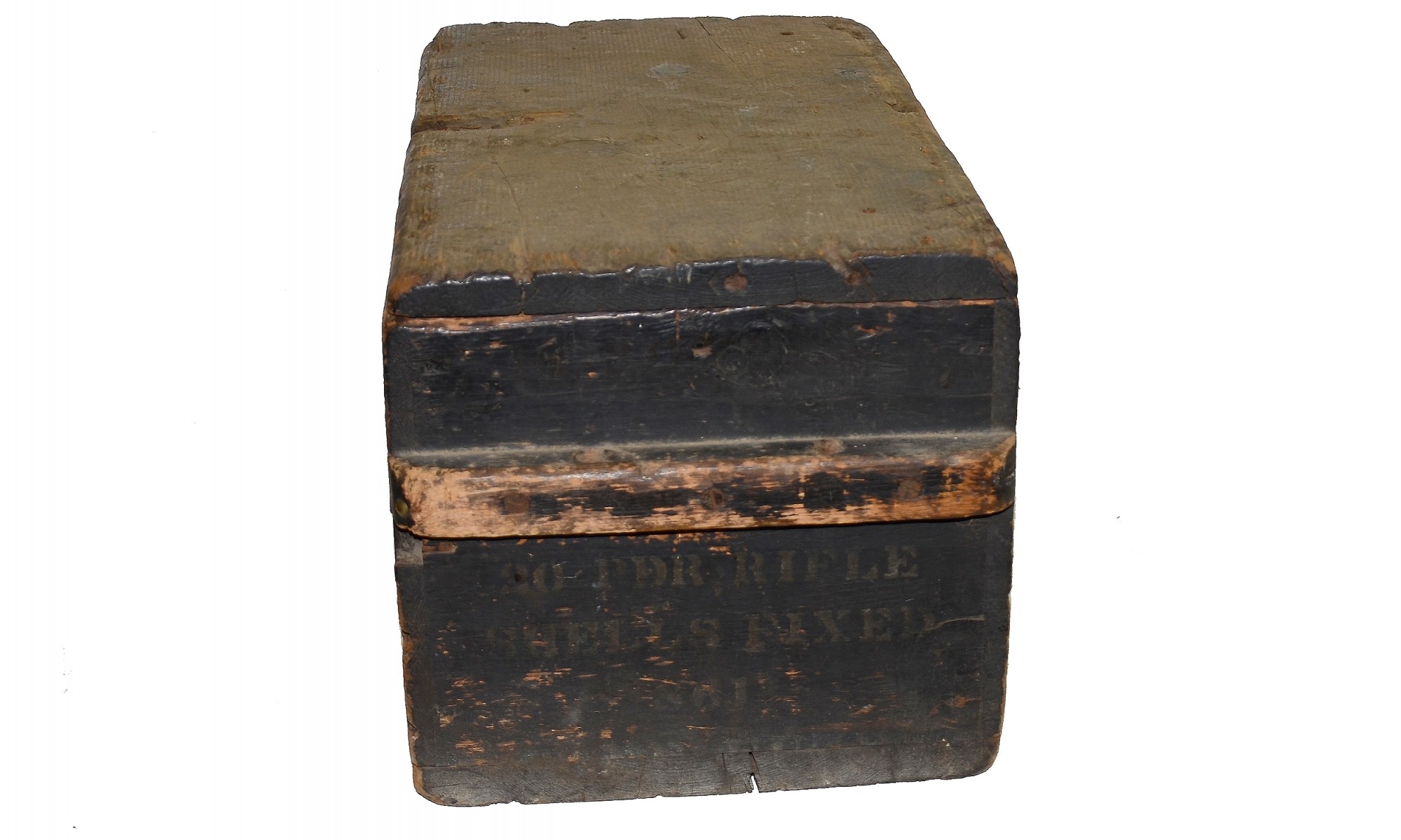 WATERVLIET ARSENAL ARTILLERY SHELL CRATE DATED NOVEMBER 1861 — Horse