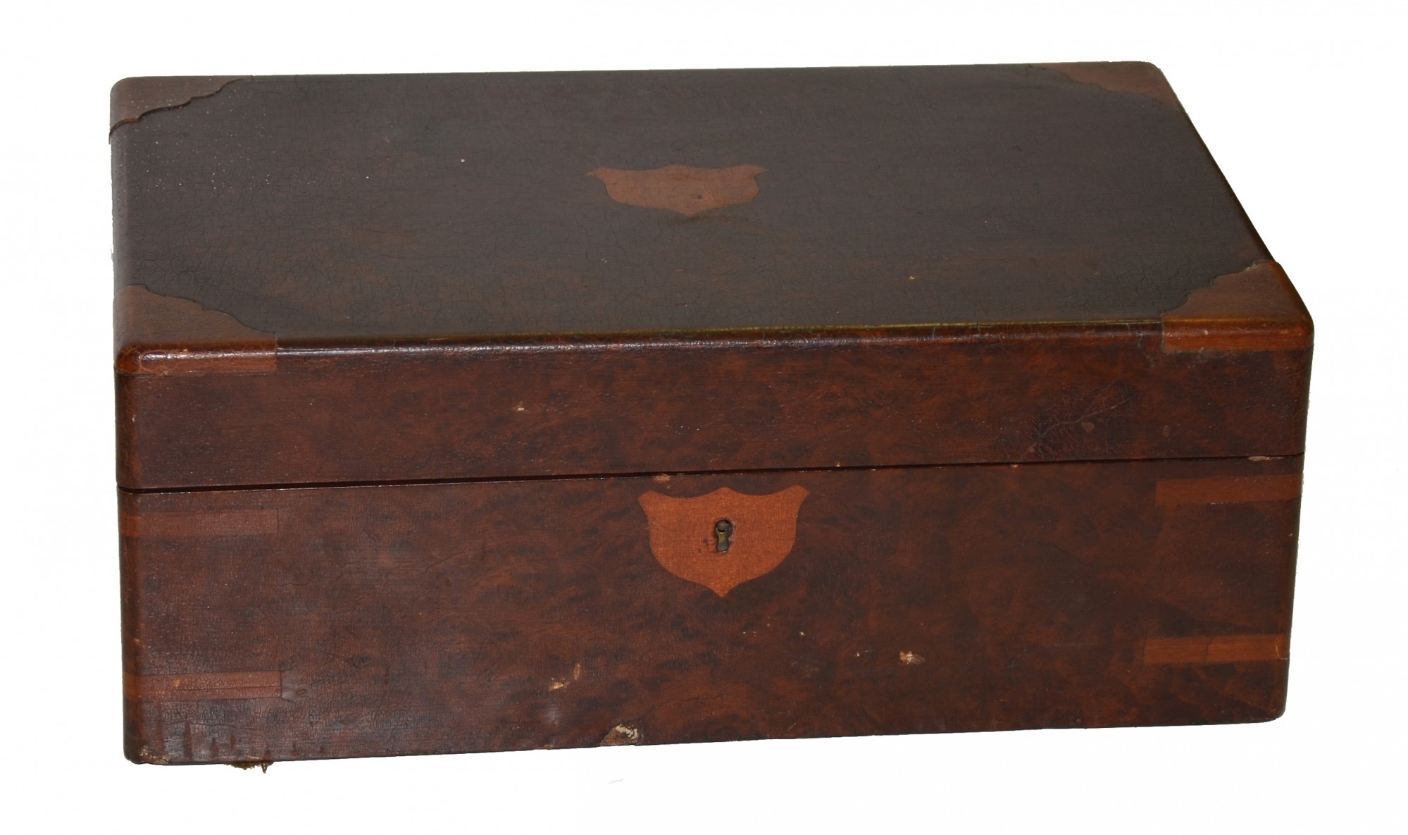Civil War Lap Desk With Hidden Pair Of Moore Patent Revolvers