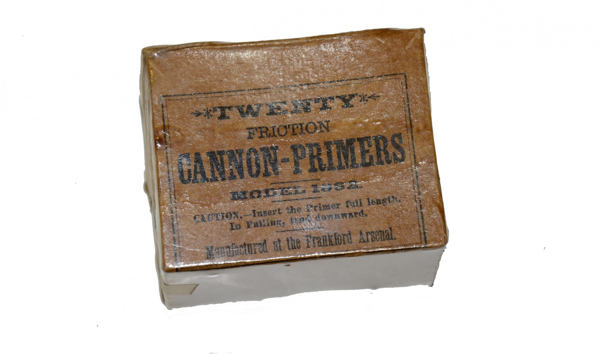 ORIGINAL BOX OF FRICTION CANNON PRIMERS FOR MODEL 1882 — Horse Soldier