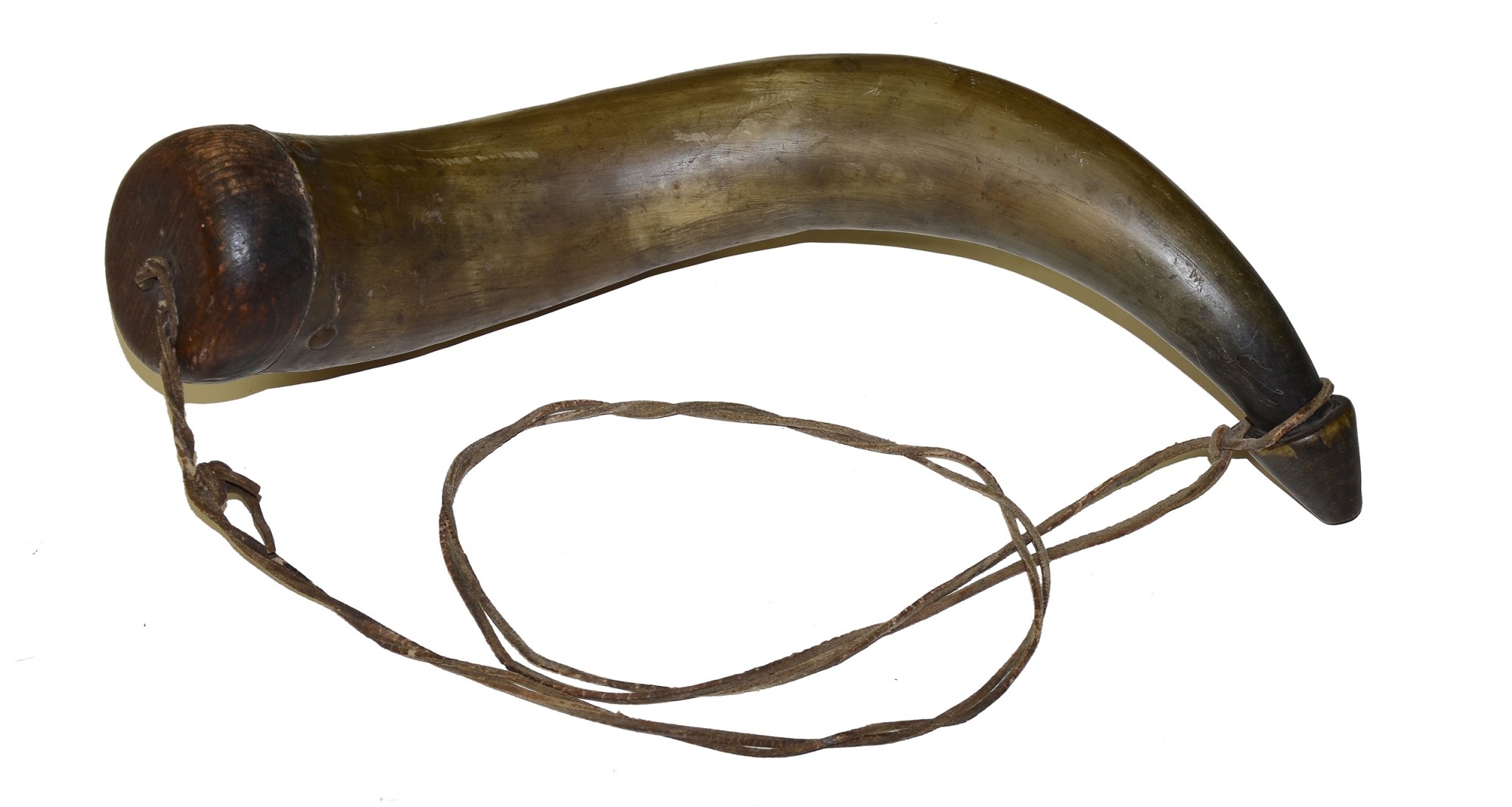 REVOLUTIONARY WAR ERA POWDER HORN — Horse Soldier