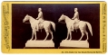 TIPTON STEREO VIEW #602 - MODEL OF MEADE EQUESTRIAN STATUE AT GETTYSBURG