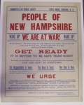 PEOPLE OF NEW HAMPSHIRE WE ARE AT WAR