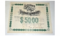 GETTYSBURG TRANSIT COMPANY $50.00 STOCK CERTIFICATE, 1898