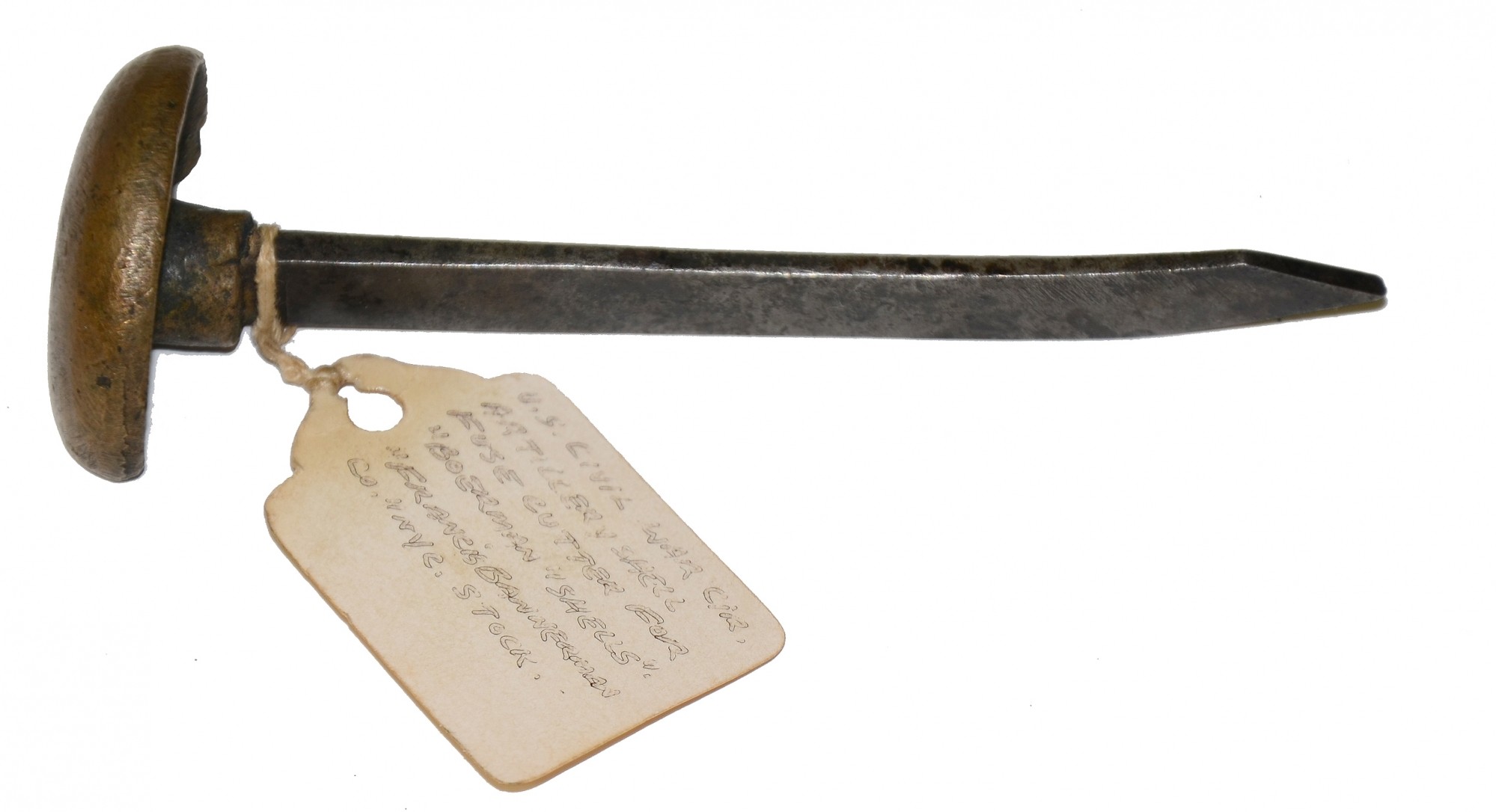 WOODWORKING TOOL USED AS A U.S. ARTILLERY BORMANN FUSE PUNCH — Horse