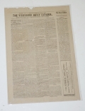 1885 REPRINT OF VICKSBURG NEWSPAPER ON WALLPAPER