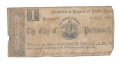 THE CITY OF PORTSMOUTH, VA $1 NOTE FROM THE COLLECTION OF LEE’S HEADQUARTERS MUSEUM, GETTYSBURG