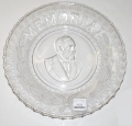 GLASS MEMORIAL PLATE FOR PRESIDENT JAMES A. GARFIELD
