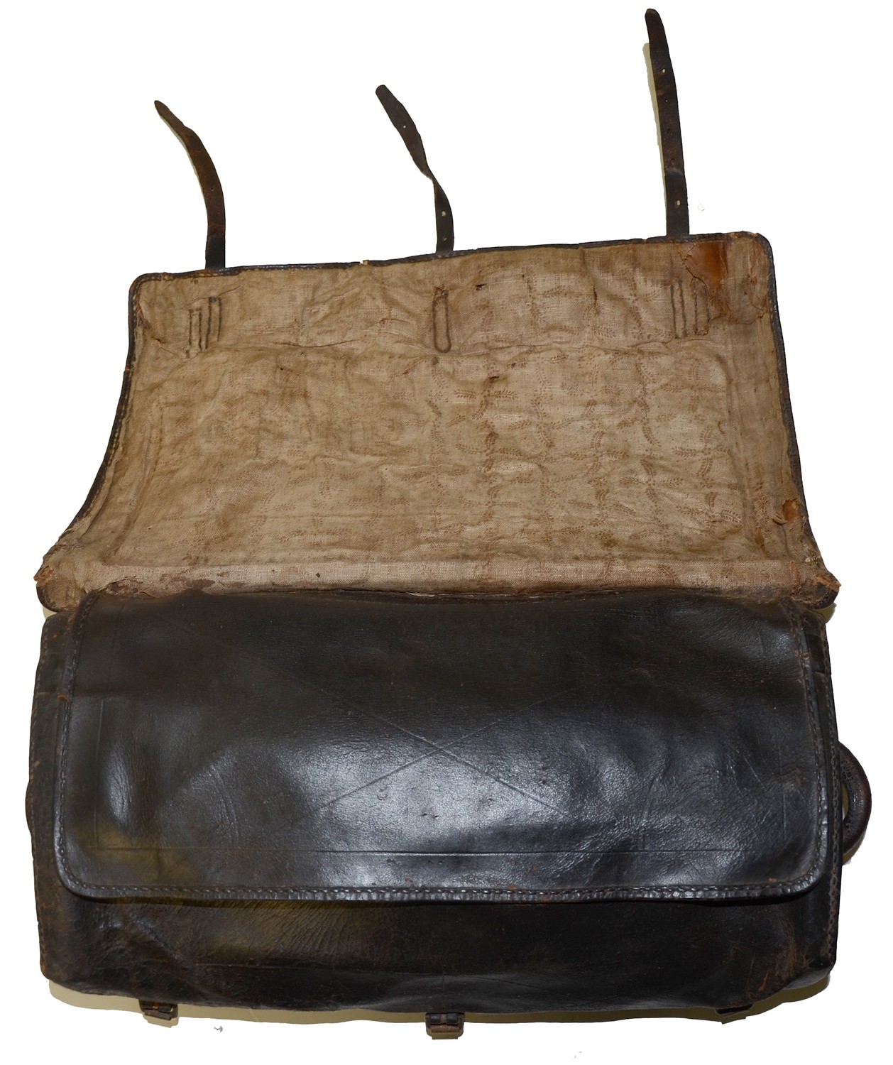 CIVIL WAR PERIOD LEATHER OFFICER’S SADDLE VALISE — Horse Soldier