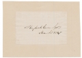 1867 SIGNATURE OF HUGH MCCULLOCH - FIRST COMPTROLLER OF THE CURRENCY, PRESIDENT LINCOLN’S THIRD SECRETARY OF THE TREASURY