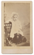 CDV YOUNG CHILD WITH A DOG
