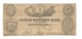 THE NORTH WESTERN BANK OF VIRGINIA, JEFFERSONVILLE, VA $5 NOTE