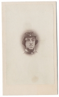 HEAD VIEW CDV OF 2/LT. EDWARD C. COOPER, 9TH NEW YORK INFANTRY, KILLED IN ACTION AT ANTIETAM