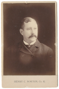 POST-WAR CABINET CARD PHOTO OF 2ND NEW HAMPSHIRE PRIVATE WHO LATER SERVED IN THE US NAVY– HENRY C. NORTON