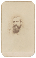 CDV OF UNIDENTIFIED CONFEDERATE OFFICER -- LIKELY A PRISONER OF WAR