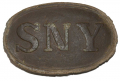 RELIC STATE OF NEW YORK “SNY” BELT PLATE