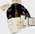 RARE IDENTIFIED 65th NY SERGEANT’S JACKET, WITH MANSCRIPT MATERIAL: 1st U.S. CHASSEURS