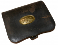 MAKER MARKED PATTERN 1839 RIFLEMAN’S CARTRIDGE BOX WITH SIGNS OF ALTERATION