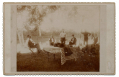 CABINET CARD OF G.A.R. VETERANS HAVING A PICNIC
