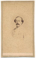 CDV OF CONFEDERATE MAJOR W. C. DRIVER OF LOUISIANA – WOUNDED AT PORT REPUBLIC