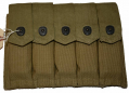 US WORLD WAR TWO FIVE- POCKET MAGAZINE POUCH FOR THE THOMPSON SUB-MACHINE GUN WITH MAGAZINES