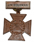 SOUTHERN CROSS OF HONOR, INSCRIBED “J.M. COLEMAN”
