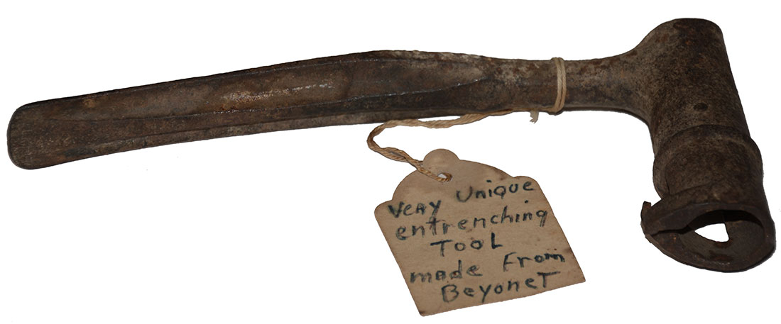 CIVIL WAR ENTRENCHING TOOL IMPROVISED FROM BAYONET