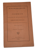 A SERMON SUGGESTED BY THE ASSASSINATION OF ABRAHAM LINCOLN, 