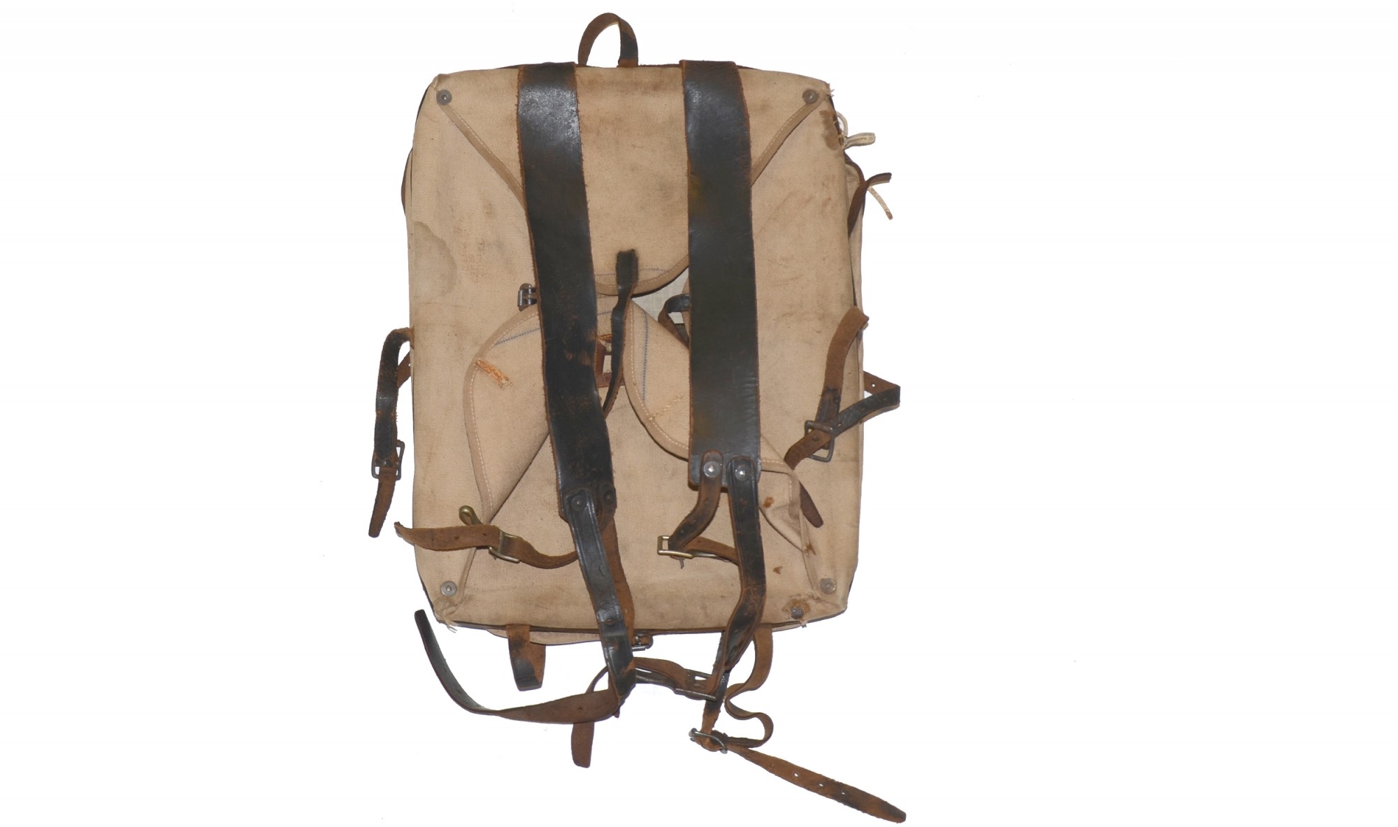 1890s U.S. ‘MERRIAM PATENTED’ CANVAS KNAPSACK — Horse Soldier