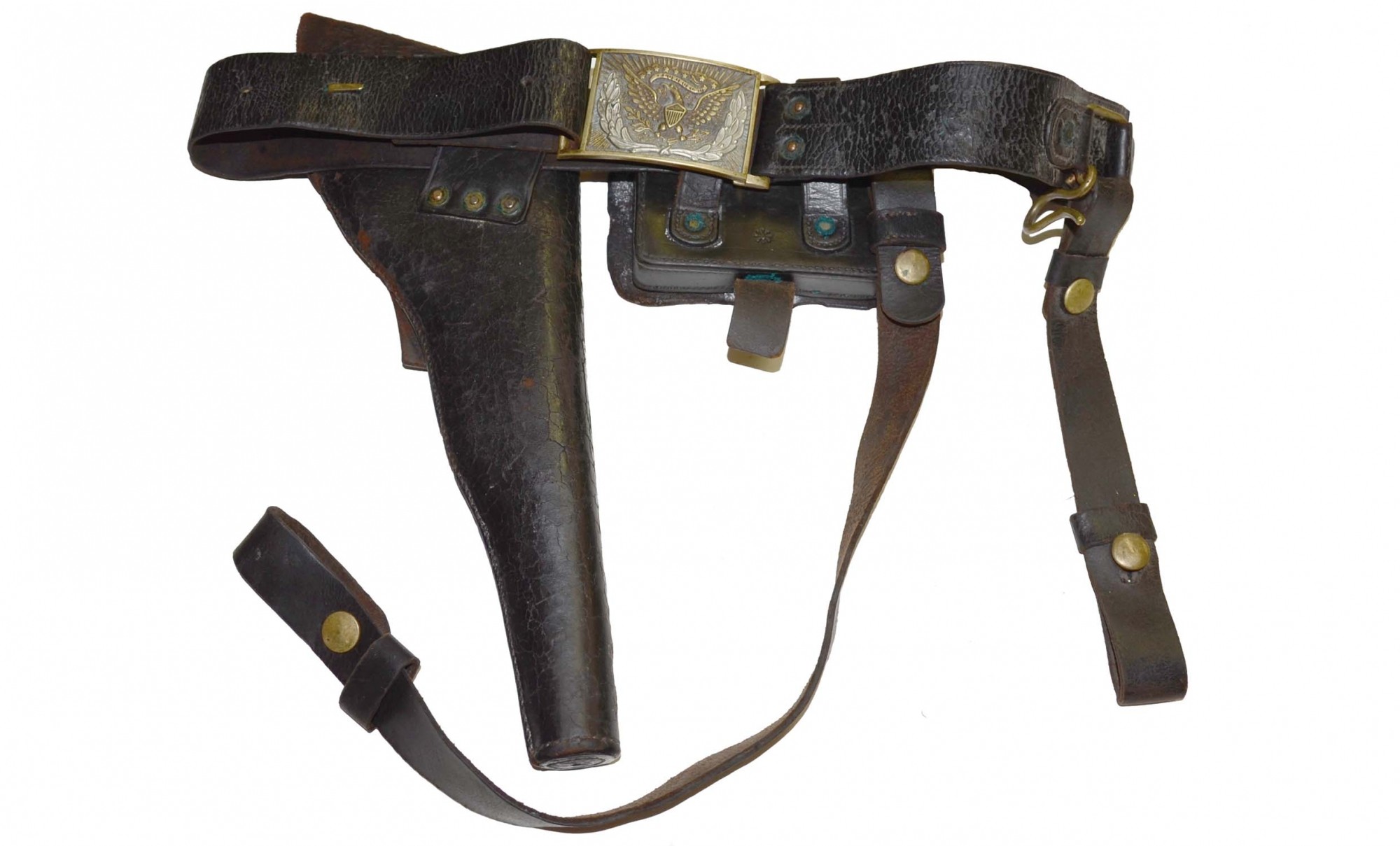 CIVIL WAR CAVALRY BELT RIG FROM THE GETTYSBURG AREA — Horse Soldier