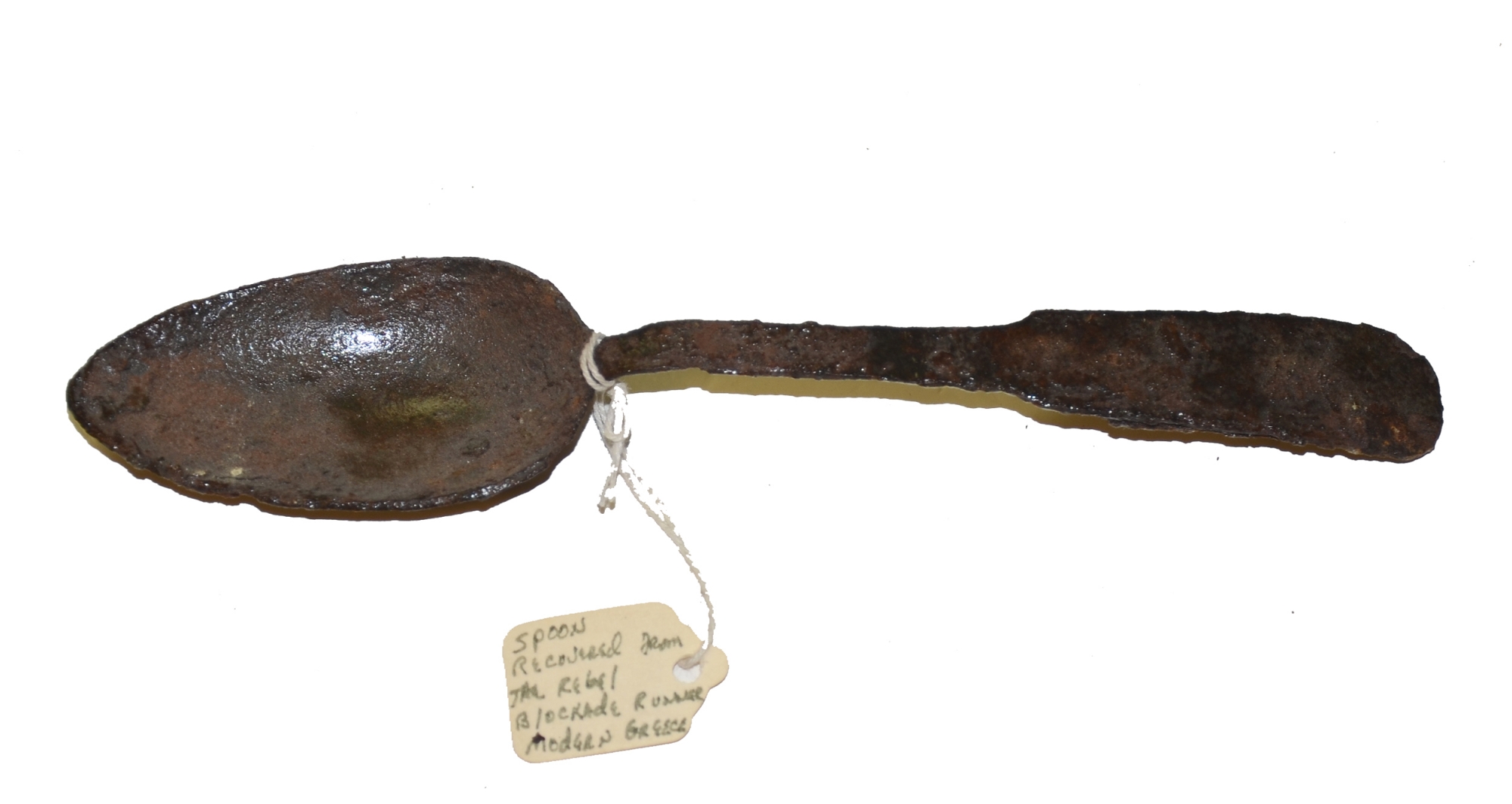 IRON SPOON FROM BLOCKADE RUNNER MODERN GREECE — Horse Soldier