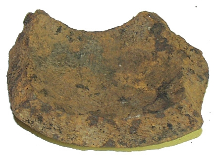 US/CS 4.52-INCH 12-POUNDER SPHERICAL SHELL FRAGMENT RECOVERED FROM 1ST MANASSAS, VA, MARCH 1956