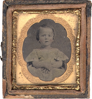 1/16 RUBY AMBROTYPE - GETTYSBURG RESIDENT ALMA HUMMELBAUGH HAKE