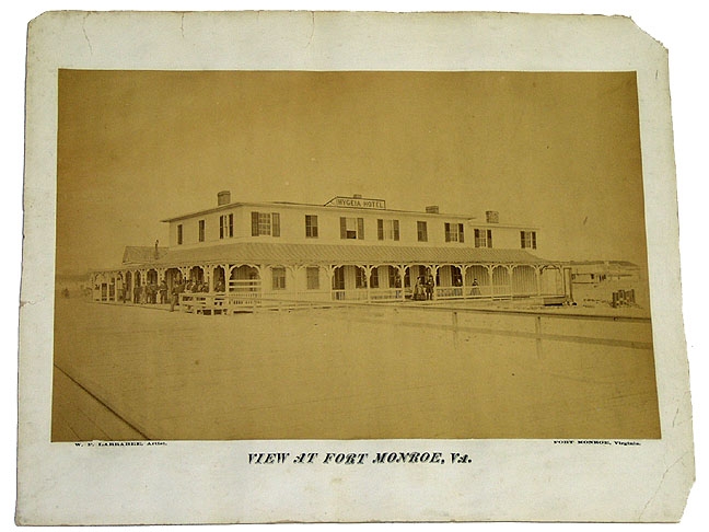 ALBUMEN IMAGE OF HYGEIA HOTEL, FORT MONROE, VA