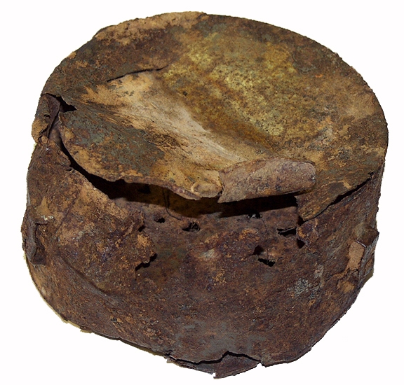 FREDERICKSBURG VA DUG DOUBLE SPOUT CONFEDERATE CANTEEN 