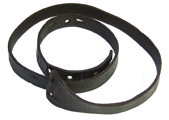 MODIFIED U.S. ENLISTEDMAN'S LEATHER WAIST BELT