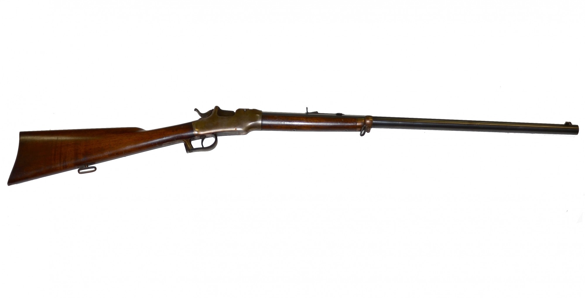 RARE BRASS FRAME, ALLEN DROP BREECH RIMFIRE RIFLE