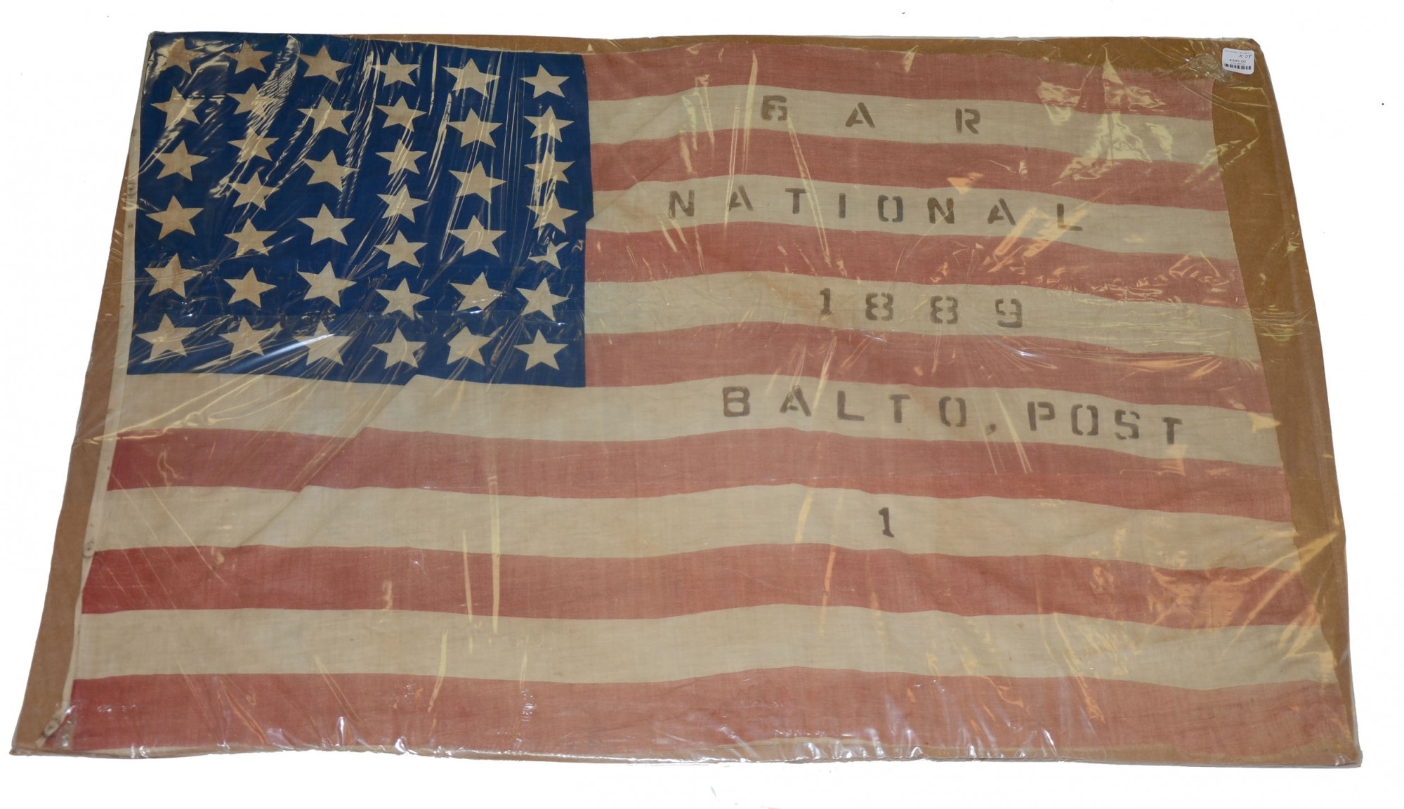 THIRTY-NINE STAR AMERICAN FLAG FROM BALTIMORE GAR POST 