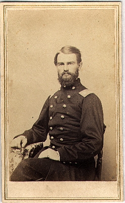 ID'D CDV 2/3 LENGTH VIEW - LT. COL. SAMUEL SUMNER, 49TH MASSACHUSETTS