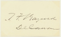 SIGNATURE - POLITICIAN THOMAS F. BAYARD, DELAWARE