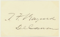 SIGNATURE - POLITICIAN THOMAS F. BAYARD, DELAWARE