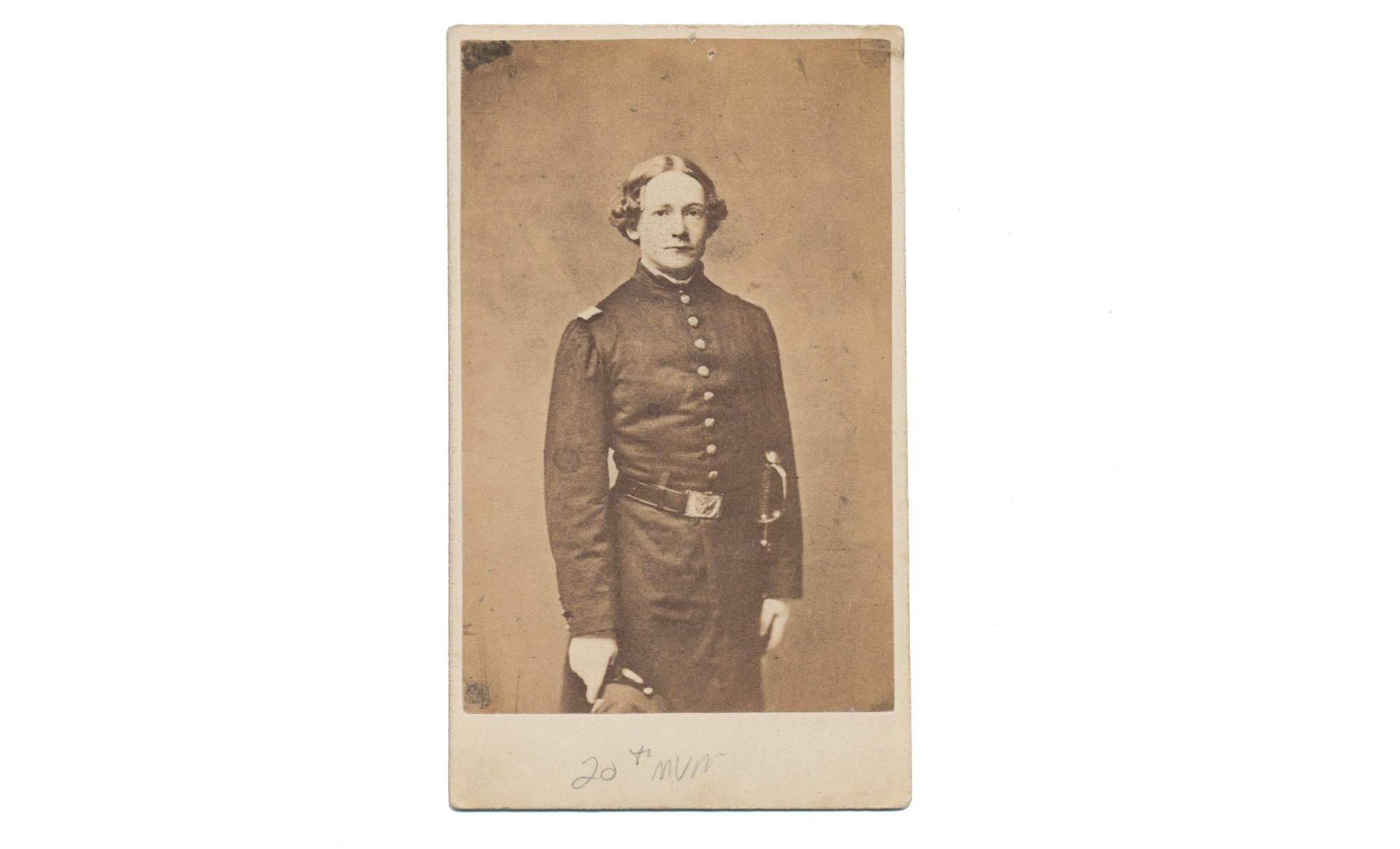 CDV 20TH MASSACHUSETTS OFFICER KILLED AT BALL'S BLUFF — Horse Soldier