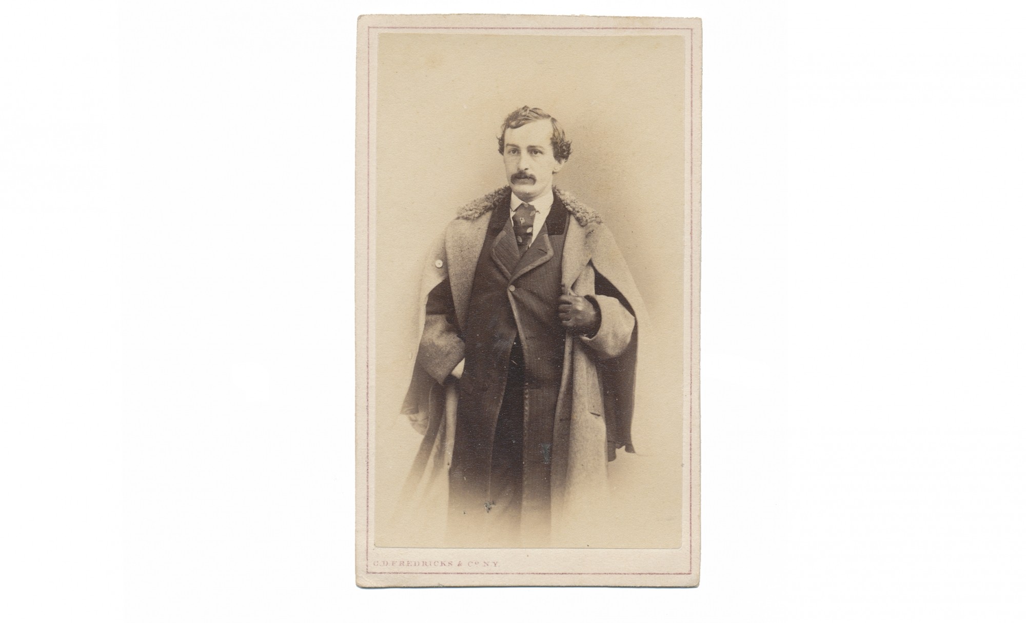 CDV OF JOHN WILKES BOOTH BY FREDERICKS OF NEW YORK