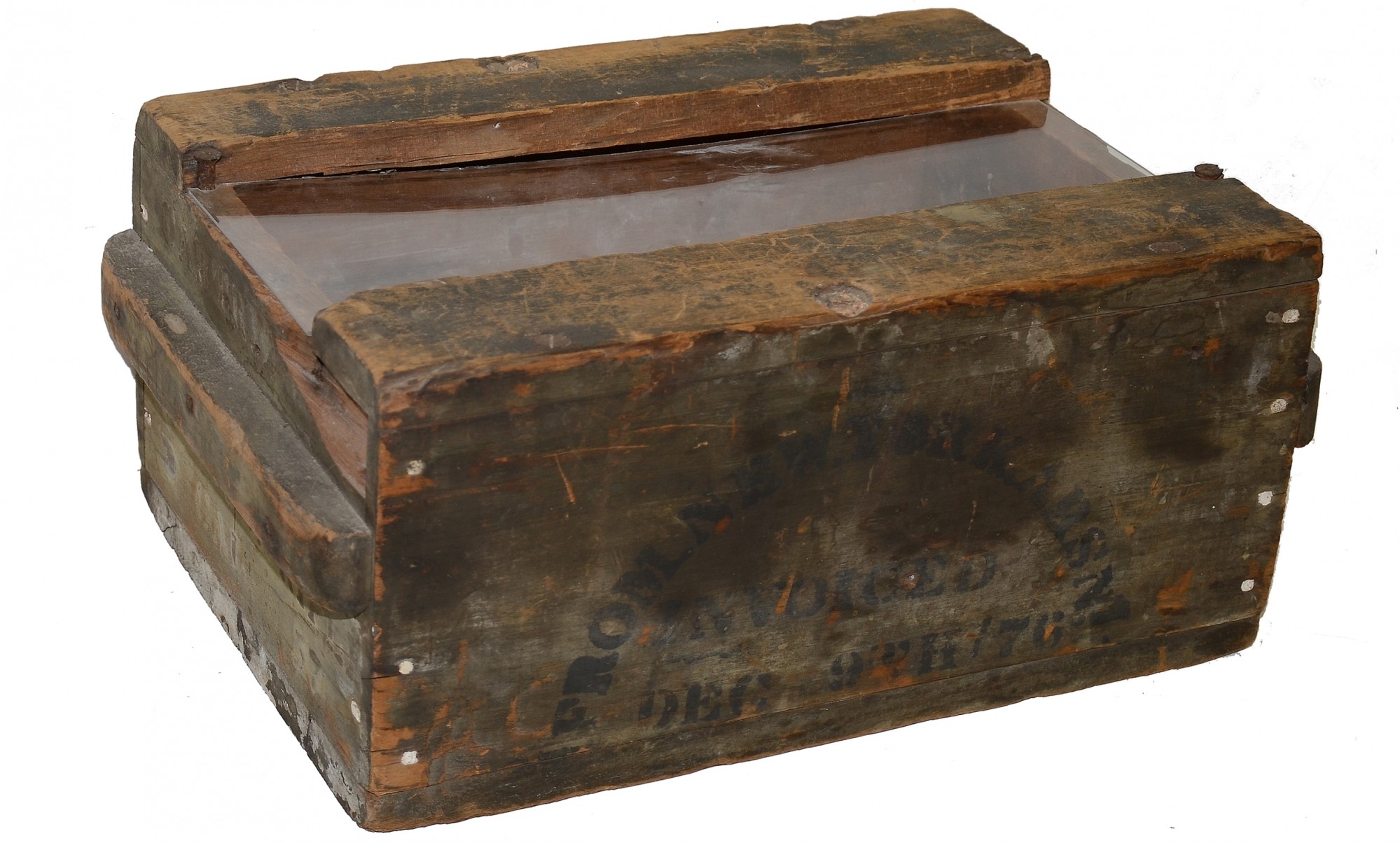 U.S. WATERVLIET (NEW YORK) ARSENAL AMMUNITION BOX .577 CALIBER ROUNDS
