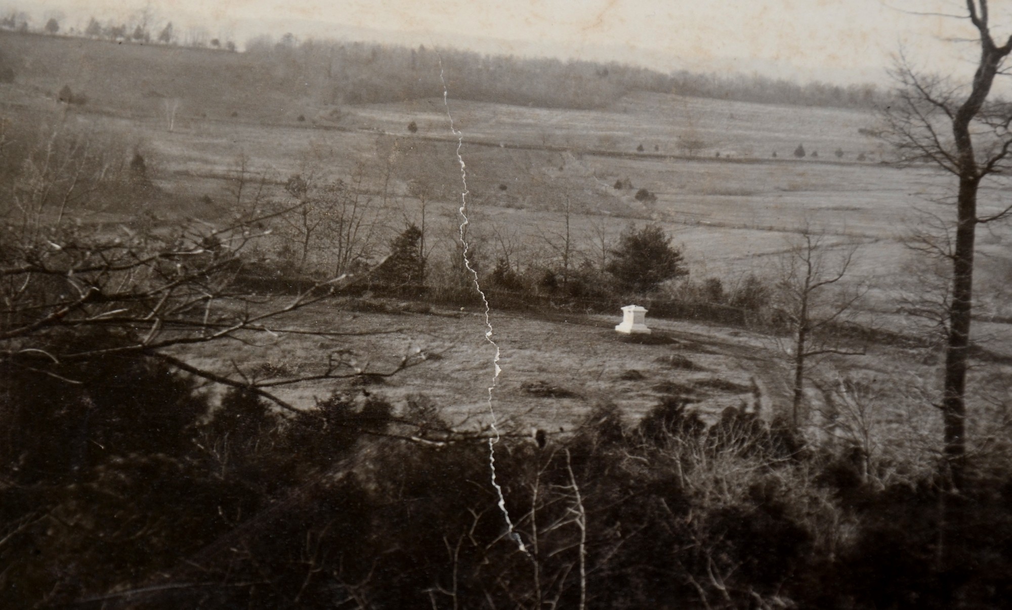 LARGE TIPTON VIEW GROUND COVERED BY LAW’S BRIGADE AT GETTYSBURG ON JULY