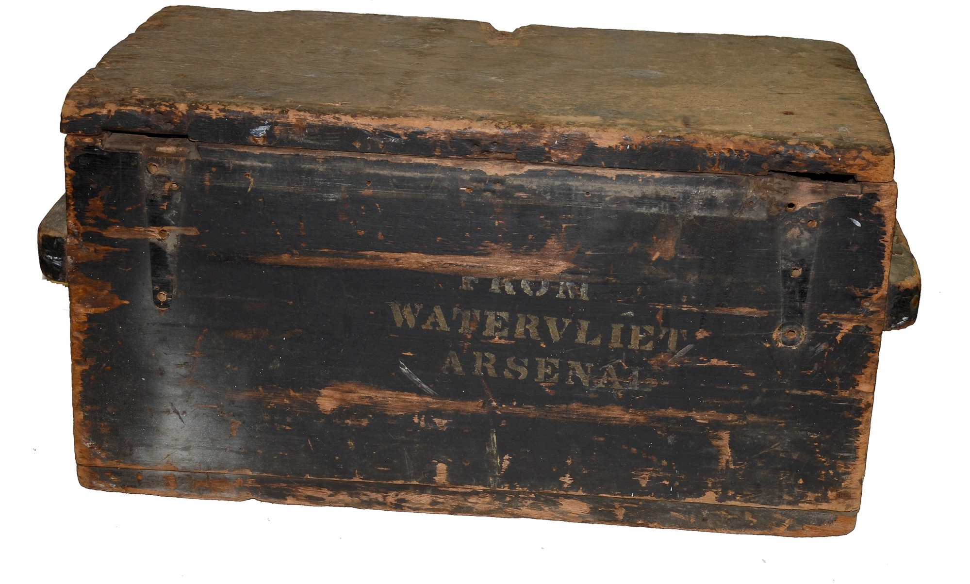 WATERVLIET ARSENAL ARTILLERY SHELL CRATE DATED NOVEMBER 1861 — Horse