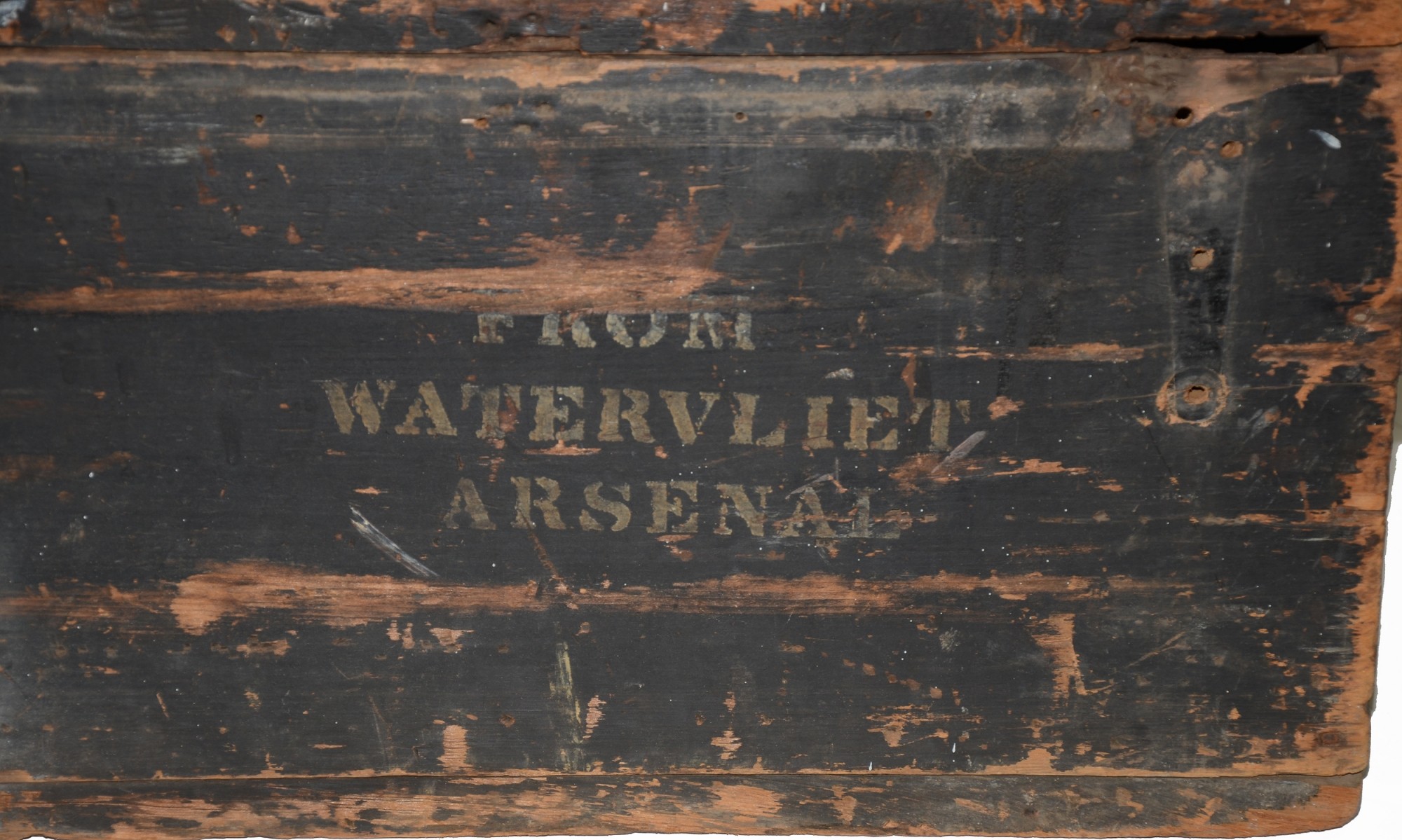 WATERVLIET ARSENAL ARTILLERY SHELL CRATE DATED NOVEMBER 1861 — Horse