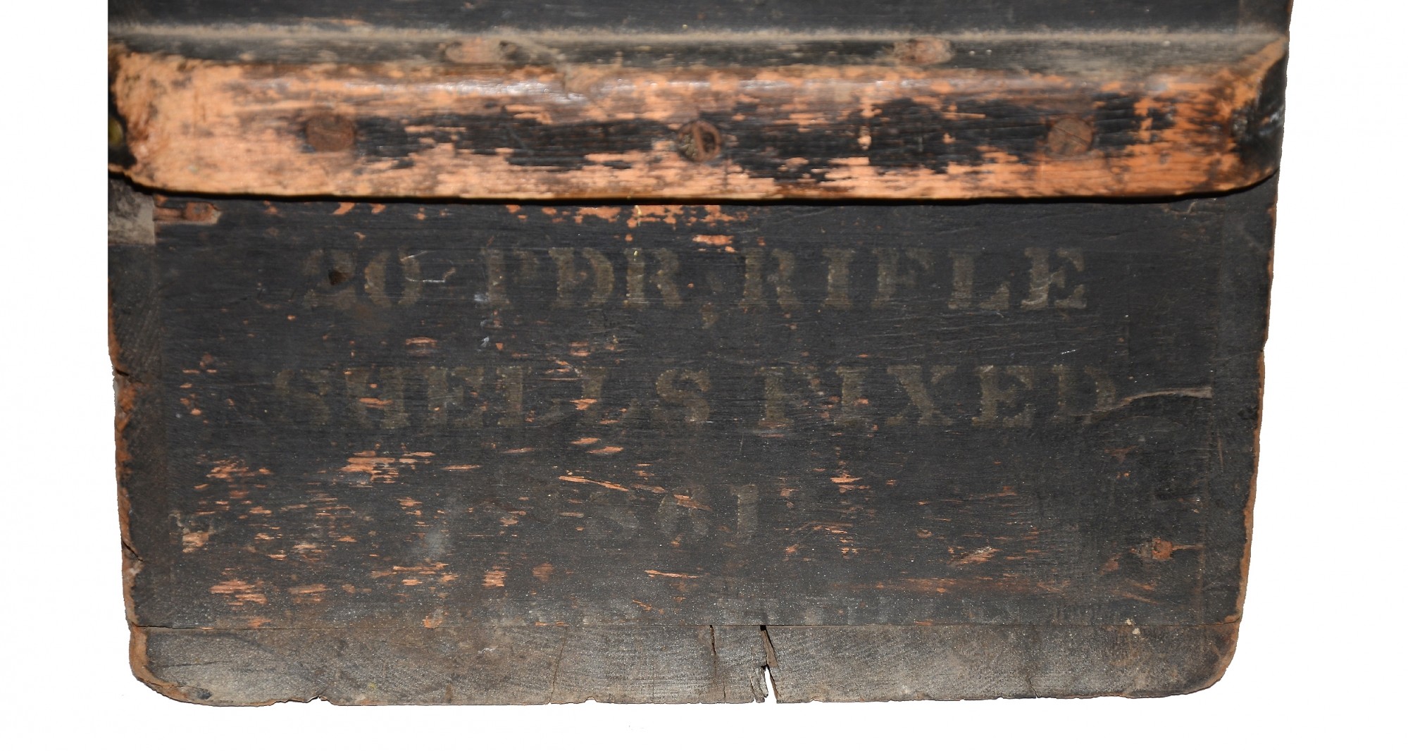 WATERVLIET ARSENAL ARTILLERY SHELL CRATE DATED NOVEMBER 1861 — Horse